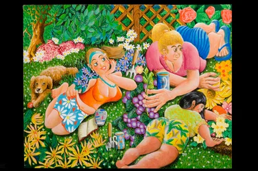 Lady Gardener, 2010 (acrílico a bordo)